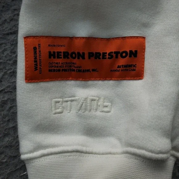 Heron Preston Oversized Hoodie Unisex Multi Graphic‎ Print Fleece Lined Pocket